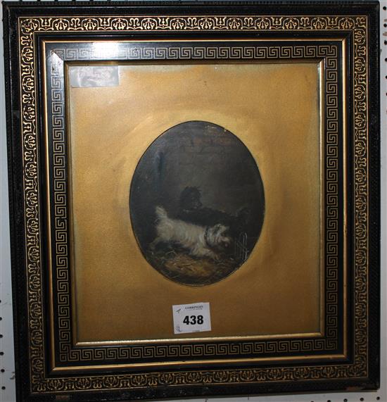 Amrfield, painting of terriers(-)